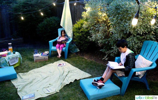 Create a backyard retreat with Enbrighten Cafe String Lights