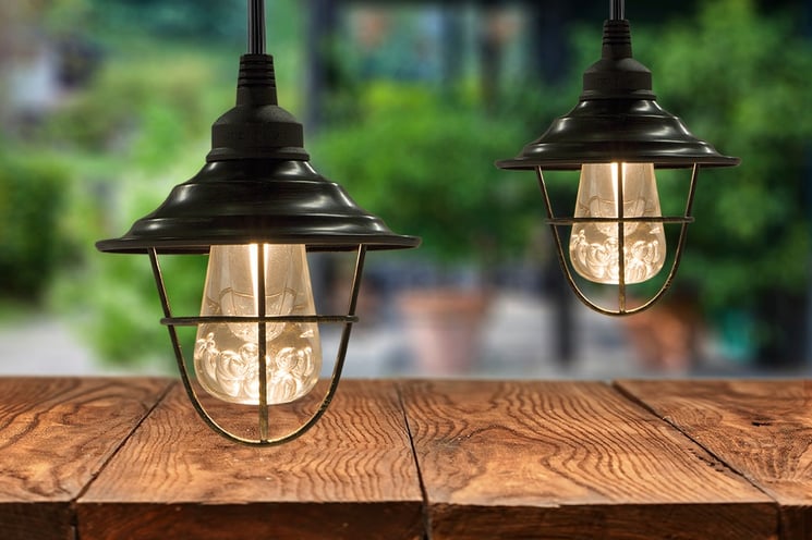 How can I accessorize my outdoor string lights?