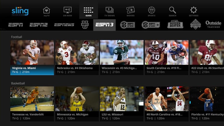 Cut cable with sling tv to watch all your favorite sports teams