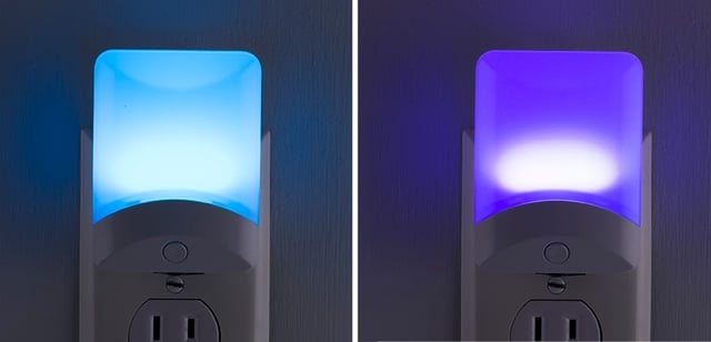 GE Color Changing Night Light transitions and fades into new colors 