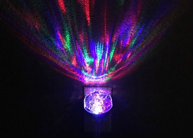 Motion Projectable Night Lights project colorful moving scenes on the ceiling