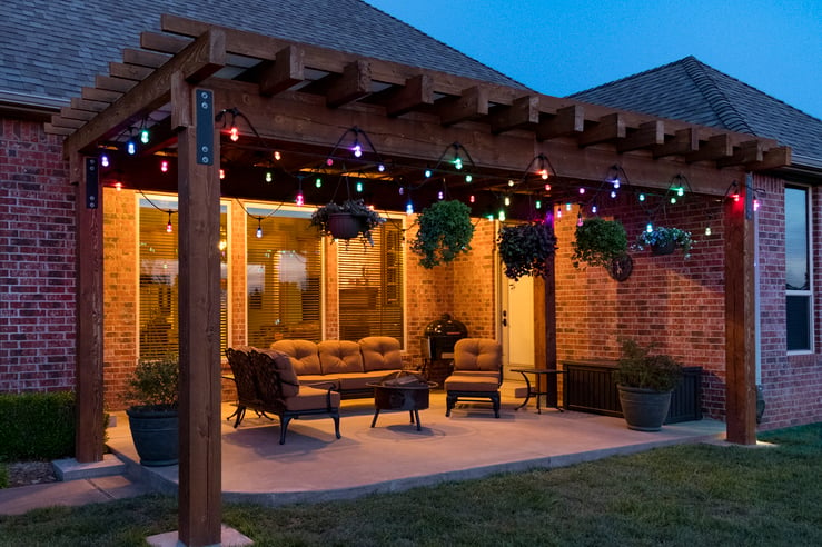 With Enbrighten Cafe Lights you can easily, and quickly, add some life to your backyard.