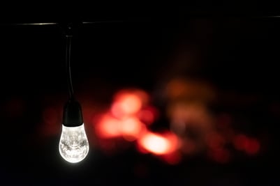 Lightweight, acrylic, color-changing bulbs