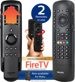 Philips Universal Companion Remote that houses your Fire TV or Roku streaming remote